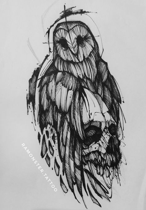 Blackwork tattoo sketch sketch tattoo ideas skull  #sketch #sketchtattoo #tattoo #tattoodesign #tattooblackwork #blackwork #blackworktattoo #owl #skull Rough Sketch Tattoo Design, Owl Sketch Tattoo, Blackwork Tattoo Sketch, Owl And Skull Tattoo, Owl Illustration Art, Tattoo Ideas Skull, Owl Skull Tattoos, Christian Mystic, Owl Tattoo Chest