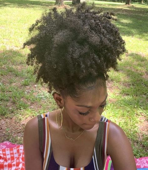 Andrea Aesthetic, Aesthetic Lego, Black Motherhood, Inspo Hair, Quick Natural Hair Styles, Hairstyle Inspo, Girls Natural Hairstyles, Dyed Natural Hair, Peinados Recogidos