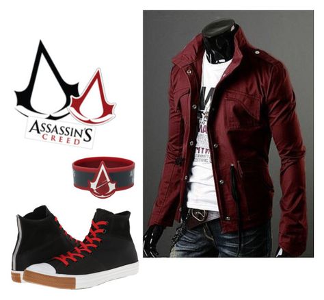 The Assassin Longbow RF by geekhoodies on Polyvore featuring Converse Assassins Creed Clothing, Assassin Aesthetic, The Assassin, Aesthetic Men, Nerdy Outfits, Men Fashion Casual Shirts, Concept Clothing, Guys Clothing Styles, Fashion Suits For Men