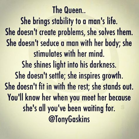 Queen Quotes, Love And Marriage, The Words, Great Quotes, True Quotes, Relationship Quotes, Wise Words, Favorite Quotes, Quotes To Live By