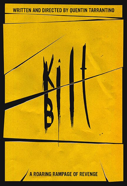 Kill Bill Poster Art, Kill Bill Graphic Design, Kill Bill Poster Minimalist, Minimalistic Movie Posters, Kill Bill Art, Kill Bill Poster, Kill Bill Vol 1, Arte Zombie, Quentin Tarantino Movies