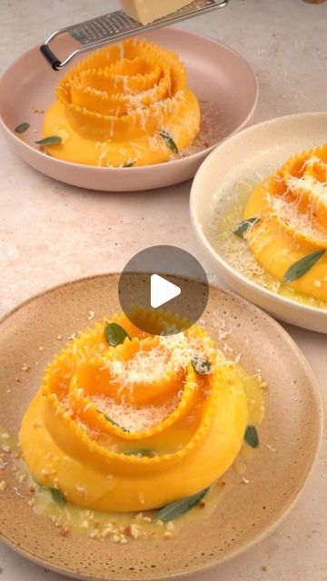 Giant Filled Pappardelle, Gourmet Pasta Plating, Papperdelle Recipes, Pappardelle Recipes, Pasta Handmade, Pasta Diy, Pasta Design, Pappardelle Recipe, Sage Butter Sauce