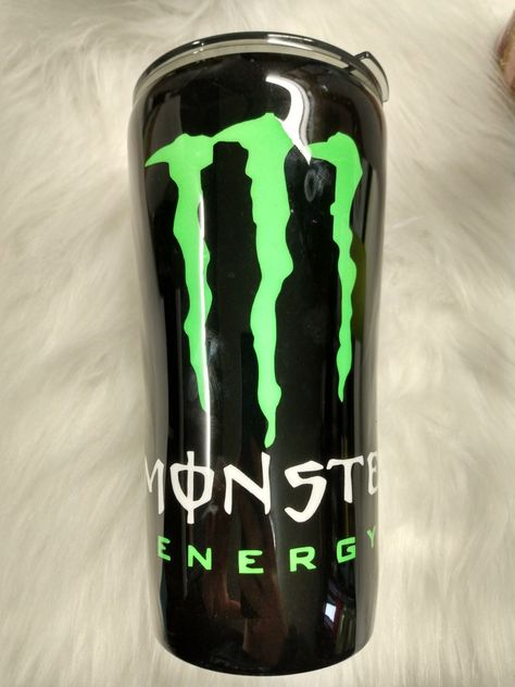 Goth Tumbler Cup, Tumbler Business, Monster Craft, Epoxy Crafts, Monster Energy Drink, Drinks Tumbler, Vendor Events, Tumbler Ideas, Resin Projects