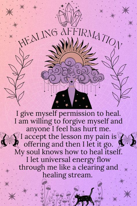 Witchy Affirmations, Buddhist Psychology, Witch Affirmations, Wind Goddess, Pink Vision Board, Energy Healing Quotes, Natural Life Quotes, Positive Books, Yoga Spiritual