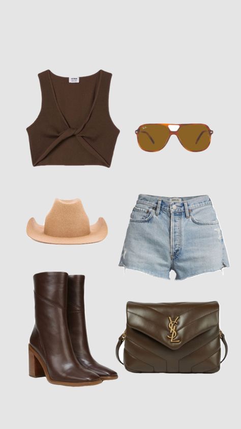 #ootd #fashion #outfitinsporation Botas Outfit, Cowgirl Style Outfits, Fest Outfits, Looks Country, Western Style Outfits, Nashville Outfits, Country Concert Outfit, Cowgirl Outfits, Country Outfits