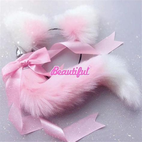 Cat Ears And Tail, Cat Ear Headband, Soft Cat, Pet Spaces, Cat Ears Headband, Fox Tail, Fox Ears, Cosplay Accessories, Puppy Play