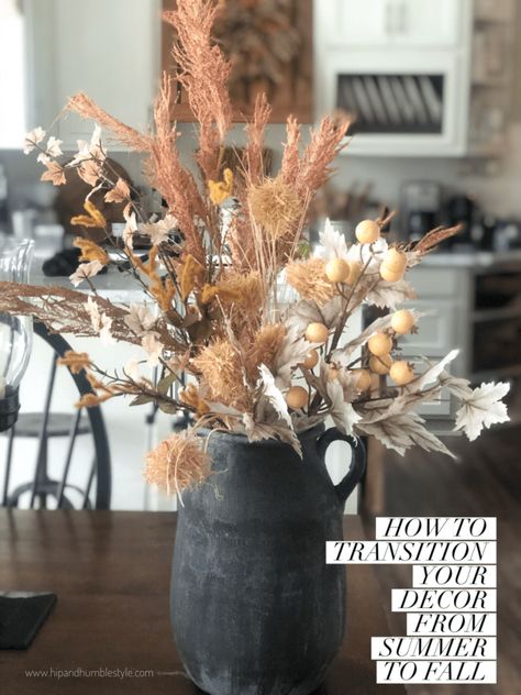 Fall Accents, Neutral Fall Decor, Simple Dinner, Unique Fall, Wood Vase, Summer To Fall, Christmas Mantels, Summer Home Decor, Fall Centerpiece