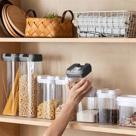 Oatmeal Cereal, Cereal Grain, Flour Storage, Pet Food Storage Container, Powder Laundry Detergent, Cereal Storage, Dry Food Storage, Airtight Storage, Pet Food Storage