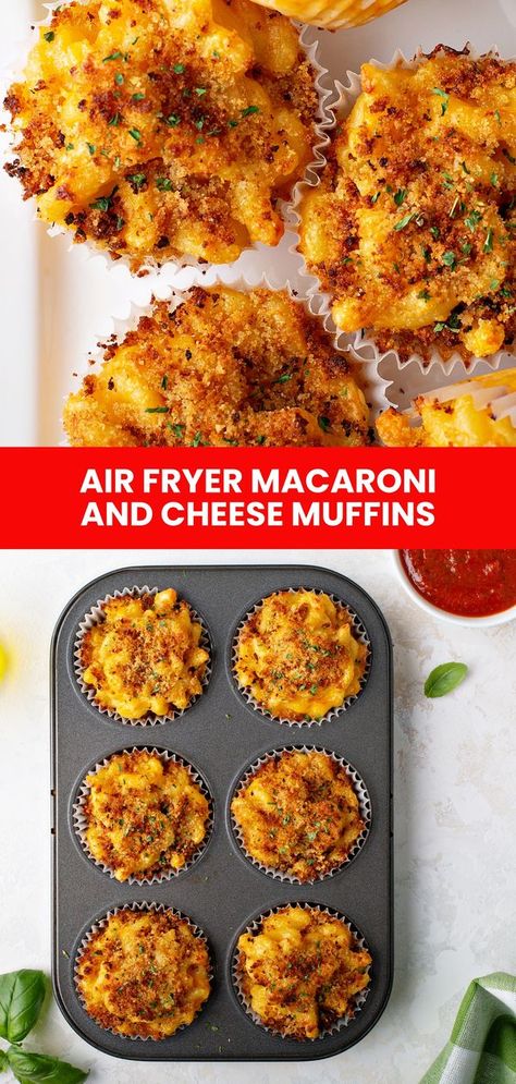 Fork To Spoon Easy Macaroni And Cheese, Mac And Cheese Muffins, Baked Macaroni And Cheese, Muffins Easy, Easy Macaroni, Baked Macaroni, Cheese Muffins, Macaroni Cheese, Muffin Tins