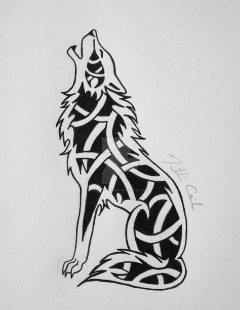 Celtic Wolf Tattoo, Fenrir Tattoo, Celtic Knot Drawing, Scandinavian Tattoo, Brewery Logo, Celtic Wolf, Tattoo Wolf, Wolf Sketch, Irish Tattoos