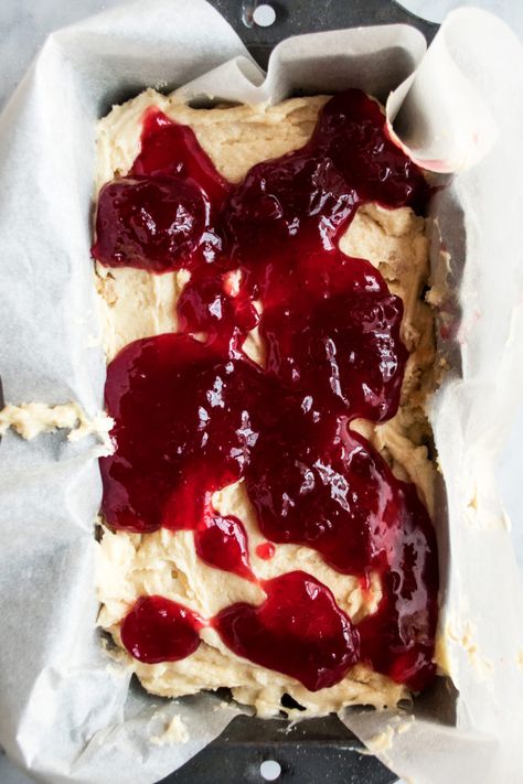 Strawberry Jam Coffee Cake. A decadent strawberry jam coffee cake just in time for Mother’s Day! Layers of tender cake, sweet jam, and buttery streusel. This cake is rich and definitely not lacking in streusel. Best breakfast recipe for a sweet treat. - The Original Dish, www.theoriginaldish.com Jam Loaf Cake, Strawberry Jam Coffee Cake, Quick Breads With Fruit, Strawberry Jam Dessert Recipes, Baking With Jam, Recipes That Use Jam, Desserts With Strawberry Jam, Jam Baking Recipes, Recipes With Strawberry Jam