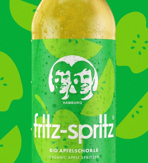 Robot Food has updated the logo and packaging design for German soft drinks brand, fritz-kola Soda Brands, Drinks Brands, Central Europe, Soft Drinks, Food Packaging, Identity Design, Packaging Design, Logo Design, Packaging