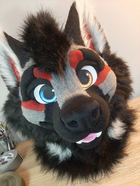 Canine Fursuit, Wolf Fursuit, Fursuit Head, Cool Costumes, Art Reference, Anime, Animals, Art