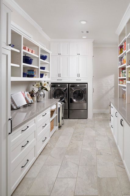 Mud Room And Pantry Combo, Butlers Pantry Laundry Room Combo, Butlers Pantry Laundry, Pantry Laundry Room Combo, Laundry Room Combo, Laundry Room Pantry, Transitional Laundry Room, Laundry Pantry, Laundry Room Pictures