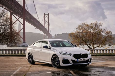 Built on a Mini platform, BMW's new 2020 2-series Gran Coupe enters the entry luxury space in the mold of the Mercedes CLA-class. Bmw 228i Gran Coupe, Bmw 2 Series Gran Coupe, Bmw M235i, Mercedes Cla, Bmw 2 Series, Cars Auto, Bmw 2, Alpine White