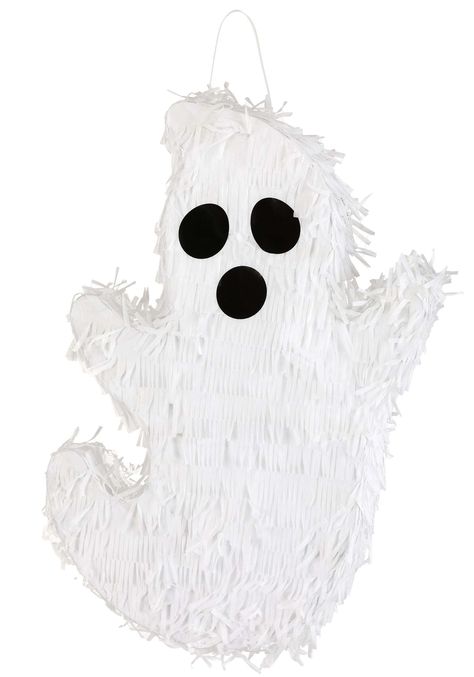 PRICES MAY VARY. Size: Standard Durable Design: Crafted from sturdy cardboard, our Spooky Ghost Pinata is designed to endure the excitement of your celebration. Its quality construction ensures that it can withstand even the most enthusiastic partygoers. Easy to Hang: The plastic loop located at the top of the ghost's head allows for effortless hanging. Whether you choose to suspend it from a tree branch or a ceiling hook, this pinata is ready to haunt your party venue. Surprise Treats: To add t Halloween Pinatas, Ghost Pinata, Pinata Birthday Party, Halloween Piñatas, Pinata Birthday, Halloween Pinata, Ghost Birthday, Combined Birthday Parties, Fiesta Halloween