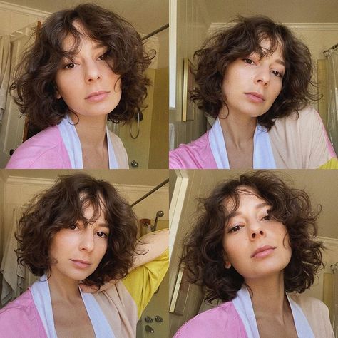 French Bob: Fall 2020’s Coolest Haircut | Glamour French Bob No Bangs, Bob No Bangs, Wavy French Bob, Curly French Bob, French Haircut, No Bangs, Bob Haircut Curly, French Bob, Second Day Hairstyles