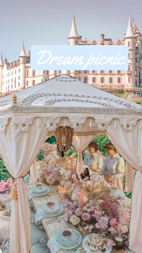 My dream picnic Royal Picnic, Princess Picnic, Picnic Party, My Dream, Connect With People, Your Aesthetic, Creative Energy, Taj Mahal, Table Decorations