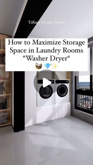 Tiffany design studio💎 on Instagram: "Maximizing storage space in Laundry Rooms 🧺💎✨
•
•
•
#tiffanydesignstudio #laundryroomdesign #storageideas" Aging In Place Laundry Room, Laundry Ideas For Small Spaces, Second Floor Addition, Utility Room Storage, House Improvement, Prospect House, Small Toilet Room, Kate Jackson, Toilet Room