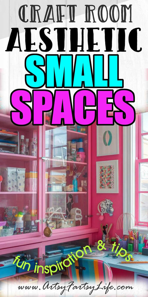 23 Small Craft Room Ideas Aesthetic Small Space Craft Area, Kids Craft Room Ideas, Diy Craft Room Organization, She Shed Craft Room Ideas, Small Craft Room Ideas, Craft Room Wall Decor, She Shed Craft Room, Hobby Room Design, Vintage Craft Room