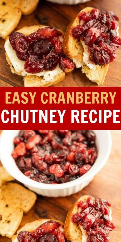 Cranberry Apple Chutney, Cranberry Chutney Recipe, Eating On A Dime, Apple Chutney, Pastry Appetizer, Holiday Side Dish, Cranberry Chutney, Cranberry Apple, Holiday Side