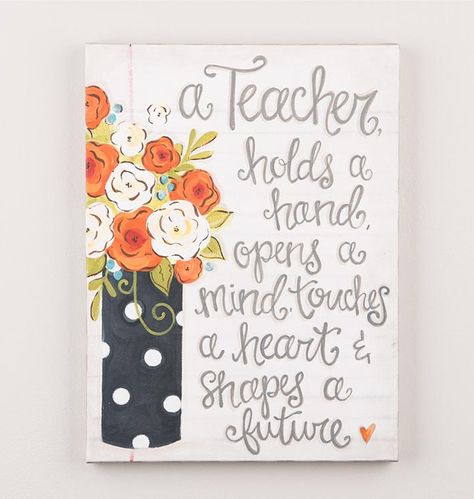 Glory Haus A Teacher Holds a Hand Canvas Teacher Appreciation Art, Teachers Day Drawing, Teacher Thank You Notes, Teacher Canvas, Gel Pens Coloring, Teachers Day Card, Page Decoration, Teacher Appreciation Gifts Diy, Happy Teachers Day