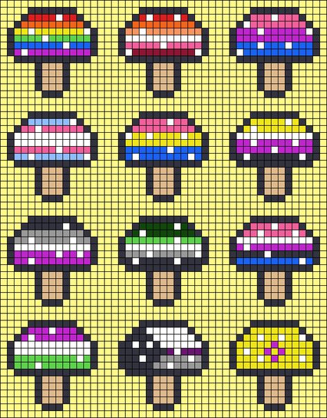 Alpha pattern #66665 | BraceletBook Lgbtq Perler Bead Patterns, Perler Bead Templates Easy, Cult Of The Lamb Perler Beads, Lgbtq Perler Beads, Gay Perler Bead Patterns, Heartstopper Perler Beads, Kandi Perler Pattern, Kandi Patterns Templates, Peeler Bead Ideas