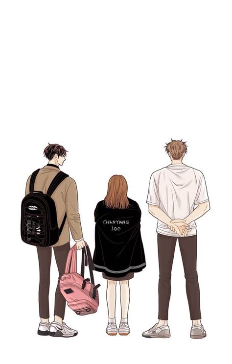 HERE COMES THE SUPERIOR LOVE TRIANGLE IN WEBTOON Odd Girl Out, Love Triangle, Girls World, Here Comes, Manhwa Manga, Drawing People, Cool Words, Adidas Jacket, Athletic Jacket