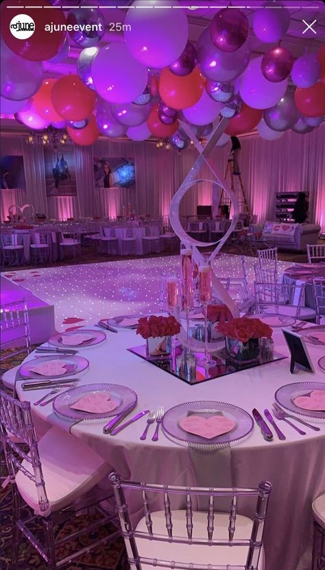 21st Birthday Venue Decorations, 15ty Birthday Ideas, 18th Birthday Party Venue Ideas, 21st Birthday Party Venue Ideas, Blue Themed Sweet 16 Party Ideas, Baddie Birthday Party Ideas, Designer Birthday Party Ideas, Sweet 16 Valentines Theme, 21st Birthday Venue Ideas