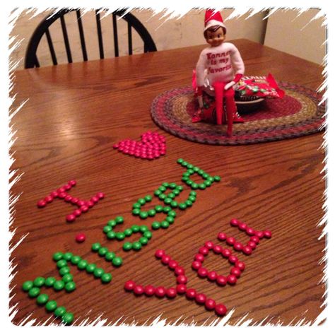 Elf On The Shelf I Missed You, Elf Me, Elf Magic, Elf Fun, Elf Ideas, Shelf Ideas, On The Shelf, The Elf, Christmas Elf