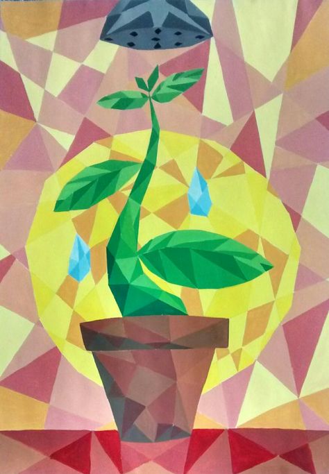 Geometrizacion plantas Design Inspo, Abstract Artwork, Quick Saves, Design, Art