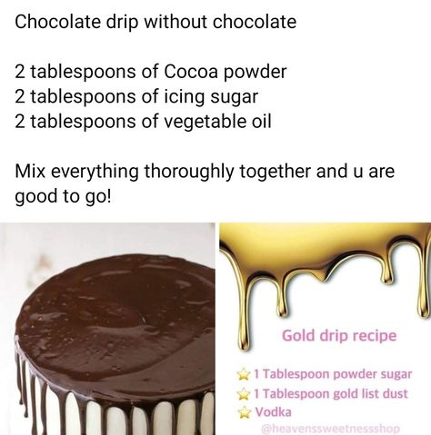 Cocoa Powder Recipes, Chocolate Drip, Oil Mix, Buttercream Cake, How To Make Chocolate, Powdered Sugar, Let Them Eat Cake, Cocoa Powder, Eat Cake