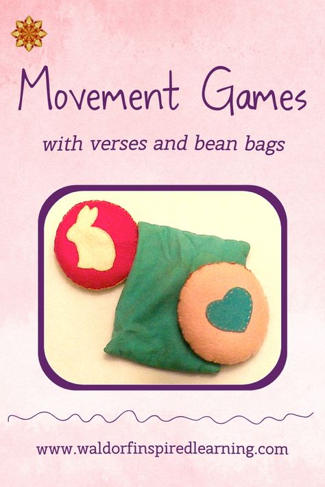 Kids Movement Activities, Waldorf Preschool, Waldorf Homeschooling, Waldorf Kindergarten, Waldorf Teaching, Bean Bag Games, Hand Movements, Games For Children, Waldorf Homeschool