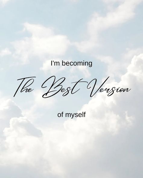 ☀️ I'm becoming The Best Version of Myself 💫 #morningmotivation #mindset #loveyourself Becoming The Best Version Of Myself, The Best Version Of Myself, Best Version Of Myself, 2025 Vision, Morning Motivation, By Myself, Affirmations, Vision Board, Good Things