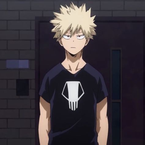 Katsuki Bakugou || Boku no Hero Academia Here Comes, An Anime, His Hands, Anime Character, Hero Academia, Blonde, Wall, Anime, Hair