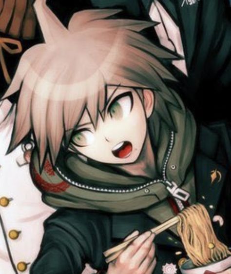 Mikan Kinnie, Makoto Naegi, Danganronpa 1, Paint Brush Art, Trigger Happy Havoc, Trigger Happy, Danganronpa 3, Danganronpa Characters, Fictional Crushes