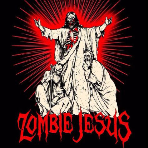 Yep Zombie Jesus, Horror Font, Tales From The Crypt, Jesus Art, Concert Posters, Rock Music, Album Covers, Zombie, Comic Book Cover