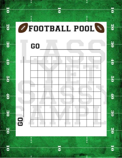 19+ Football Pool Templates - Word, Excel, PDF | Free & Premium Templates Free Football Squares Template, Football Pool Template Free Printable, Football Squares Template Free Printable, Pot Template, Football Squares Template, Superbowl Squares, Football Squares, Football Pool, Football Banquet