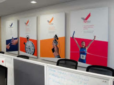 Values Wall Office, Internal Branding Office, Office Branding Ideas, Branding Ideas Inspiration, Wall Design Office, Internal Branding, School Reception, Office Wall Graphics, Office Graphics