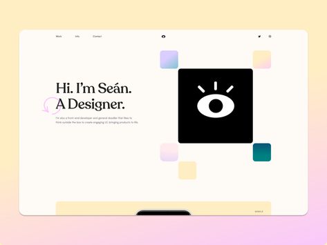 Creative Hero Section Web Design, Web Dev Portfolio, Ux Portfolio Website, Ui Designer Portfolio, Personal Portfolio Website Design, Ux Designer Portfolio, Web Designer Portfolio, Portfolio Website Design Inspiration, Squarespace Portfolio