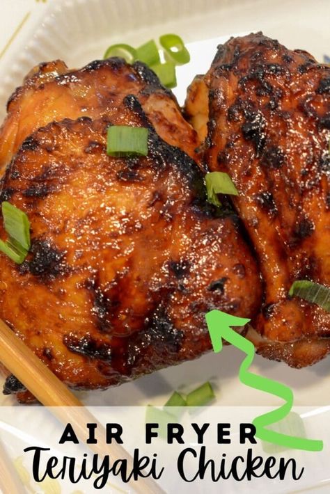 Air Fried Teriyaki Chicken, Fried Teriyaki Chicken, Air Fryer Teriyaki Chicken, Teriyaki Chicken Thighs, Teriyaki Chicken Recipe, Cookbook Collection, Chop Sticks, Air Fryer Oven Recipes, Classic Recipes