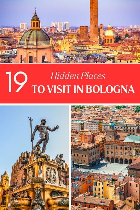 Are you thinking of visiting Bologna, Italy anytime soon? Check out our guide that covers some of the most beautiful places in Bologna you should learn about before your trip. Amazing Places To Visit, Europe Photography, Things To Do In Italy, Solo Travel Tips, Italy Itinerary, Trip To Italy, Europe Itineraries, Bologna Italy, Hidden Places