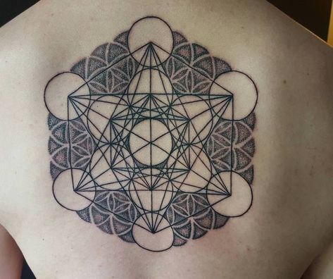 Reading Tattoo, Antler Tattoo, Meaningful Symbol Tattoos, Geometric Tattoo Sleeve Designs, Flower Of Life Tattoo, Dot Tattoos, Metatron's Cube, Sacred Geometry Tattoo, Geometry Tattoo