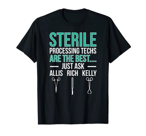 PRICES MAY VARY. Solid colors: 100% Cotton; Heather Grey: 90% Cotton, 10% Polyester; All Other Heathers: 50% Cotton, 50% Polyester Imported Pull On closure Machine Wash Great idea for a proud sterile processing tech during the sterile processing week. Perfect to show appreciation to the best sterile processing technician. Lightweight, Classic fit, Double-needle sleeve and bottom hem Central Sterile Processing Tech, Sterile Processing Week, Sterile Processing Tech, Sterile Processing, Show Appreciation, Branded T Shirts, Surgery, Heathers, Heather Grey