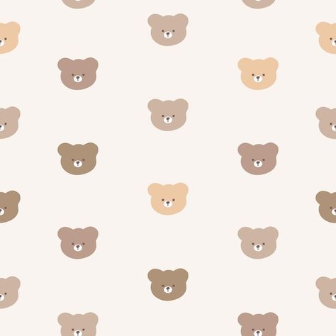 Premium Vector | Cute Bear seamLess pattern Baby Pattern Illustration, Cute Bear Illustration, Cute Widgets, Happy Bear, Sports Jersey Design, Baby Illustration, Bear Illustration, Bear Theme, Bear Face