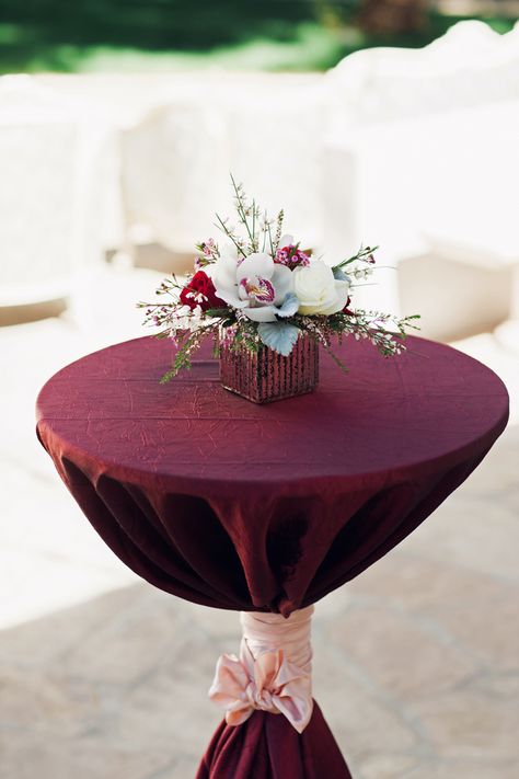 Burgundy Red Wedding, Blush Wedding Centerpieces, Burgundy And Blush Wedding, Marsala Wedding, Wedding Table Linens, Maroon Wedding, Wedding Cocktails, Burgundy Wedding, Blush Wedding