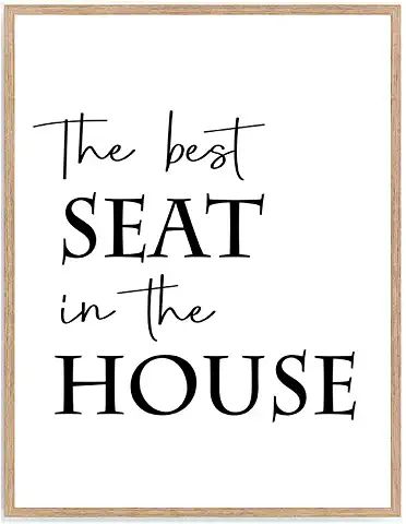 Best Seat In The House Bathroom Sign, Bathroom Slogans, Take A Seat Sign Bathroom, Diy Bathroom Decor Ideas Wall Art, Toilet Quotes Printable, Bathroom Posters Printable, Quotes For Bathroom, Bathroom Humor Signs, Toilet Decorating Ideas