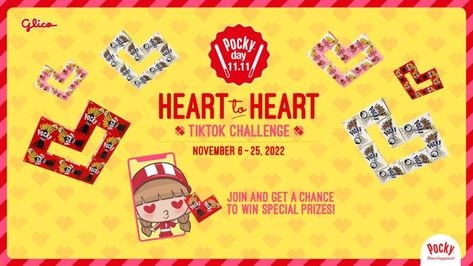 Glico Philippines, Inc. is celebrating Pocky day (11.11) this November 11, 2022 with a new TikTok challenge that combines the Filipino culture of gift-giving with a cute Pocky[1] trend popularized in Japan. The Pocky Heart-to-Heart TikTok Challenge is perfect for those looking to showcase their love to the ones they hold dearest. The post Take Pocky Heart-to-Heart TikTok Challenge on Pocky day 11.11 first appeared on BusinessMirror. Popular Japanese Snacks, Pocky Day, Heart Image, Tiktok Challenge, Share Happiness, Event Booth, Filipino Culture, Love Anniversary Quotes, Heart Images