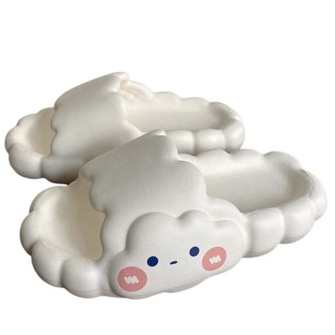 Cloud Foam Platform Slippers - EU 36 - 37 (US 6 - 6.5) Comfy Footwear, Kawaii Swimsuit, Kawaii Cloud, Cloud Foam, Rubber Slippers, Dark Academia Clothing, Anime Lingerie, Aesthetic Dark Academia, Platform Design