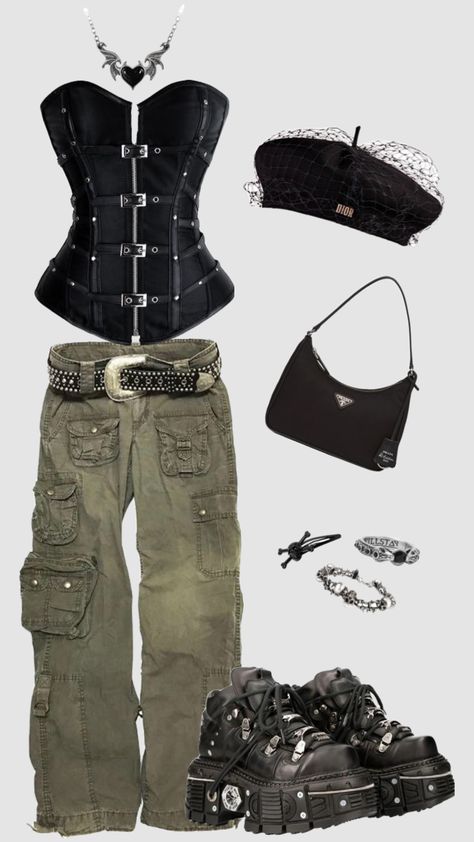 #fitinspo #outfitinspo Pants Aesthetic, Fire Clothes, Hogwarts Outfits, Aesthetic Bag, Coquette Grunge, Random Fashion, Cute Coquette, Woman Jeans, Alt Outfits